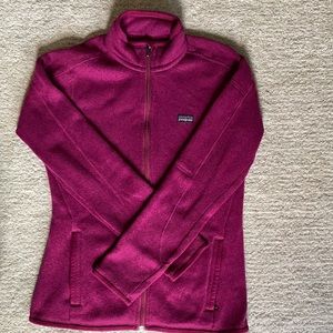 Patagonia purple full zip better sweater size s